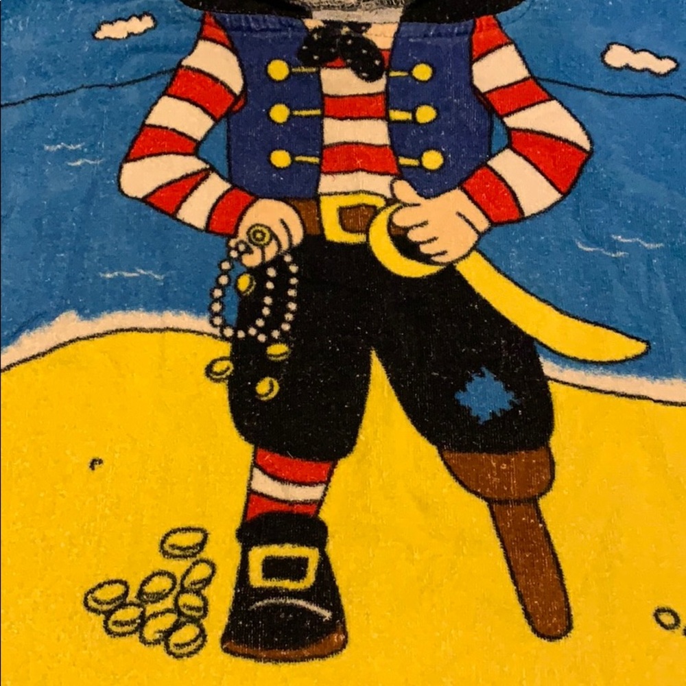 Cooper Pirate Bath Beach Towel personalized Youth - Picture 3 of 4